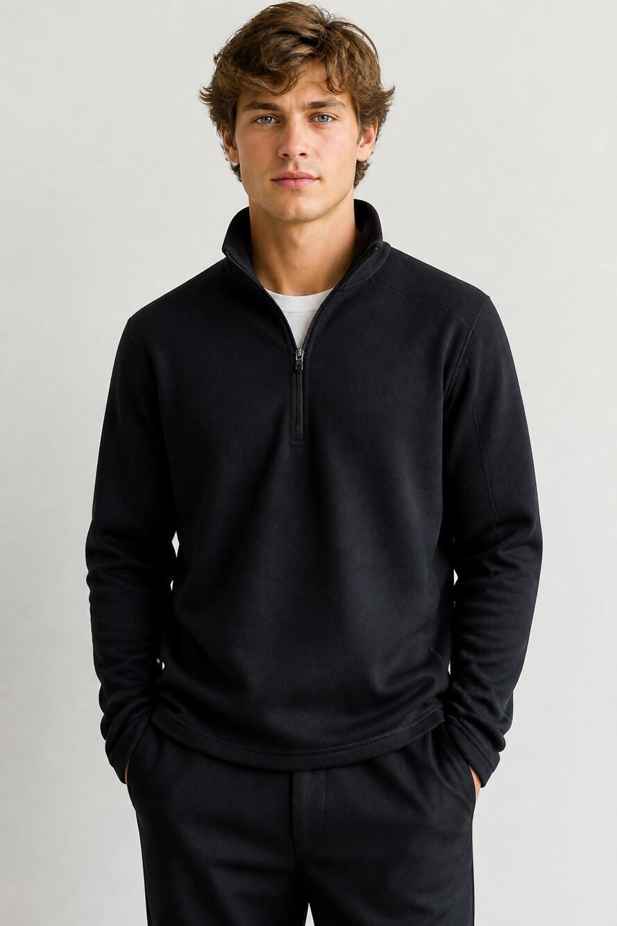 Patagonia Men's Black Fleece 1/4 Zip Pullover S